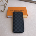 Louis Vuitton Men's Vertical Zip Wallet - Blue