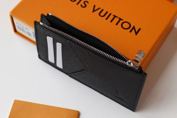 Louis Vuitton New Coin Zipper Card Holder - Black - Image 2