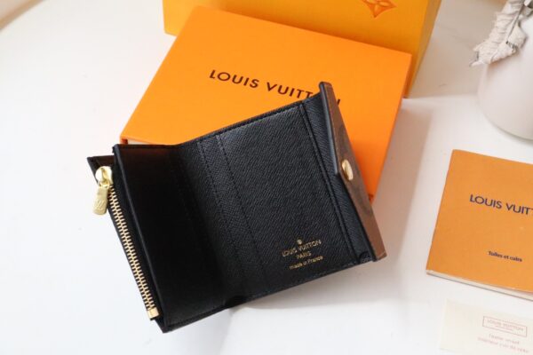 Louis Vuitton Block Coin Purse Compact Zoe Wallet - Image 3