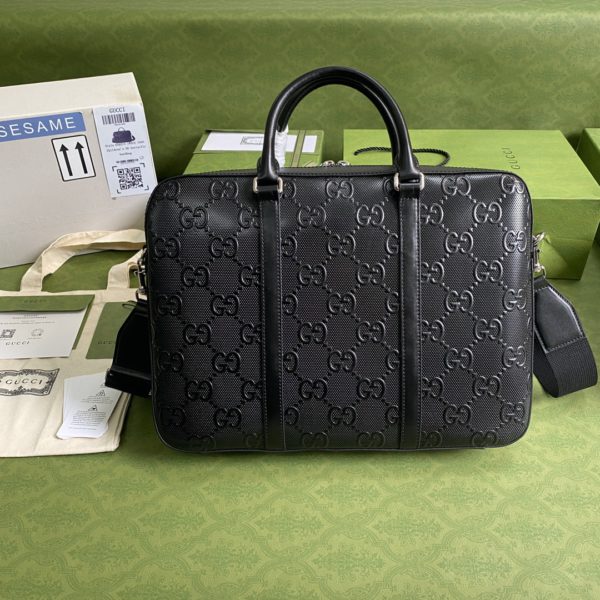 Gucci Double-Handle Briefcase Mini Shoulder Bag
