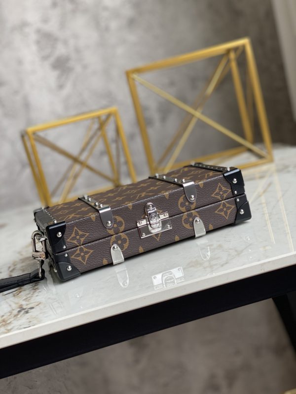 Louis Vuitton Catwalk Wood Box Handbag - Brown - Image 4