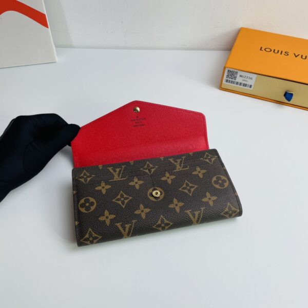 Louis Vuitton Monogram Canvas Envelope Wallet - Rose Red - Image 5