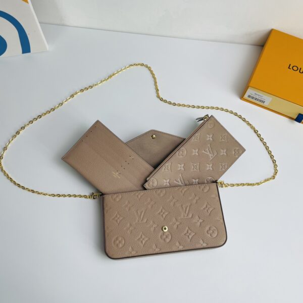 Louis Vuitton Pochette Félicie Chain Bag - Khaki - Image 3
