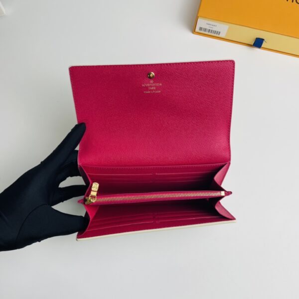 Louis Vuitton White Grid Christmas Style Envelope Wallet - Image 2