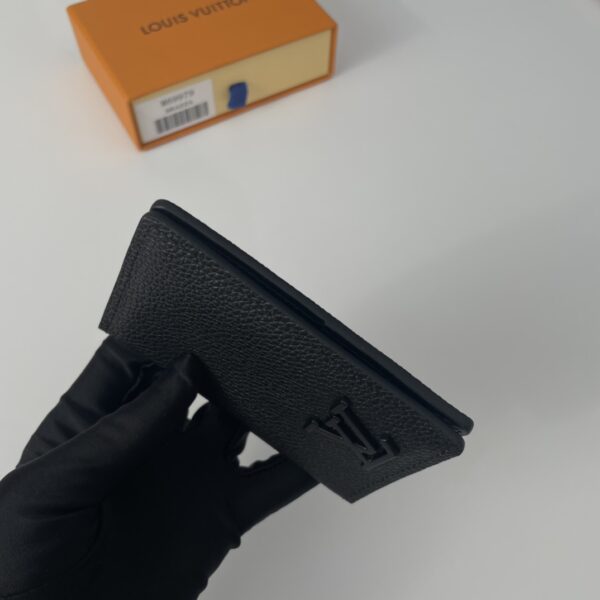 Louis Vuitton Aerogram Pocket Wallet - Black - Image 4