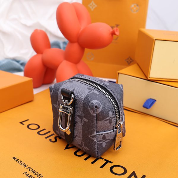 Louis Vuitton Small Bag Pendant Keychain Coin Purse - Image 4