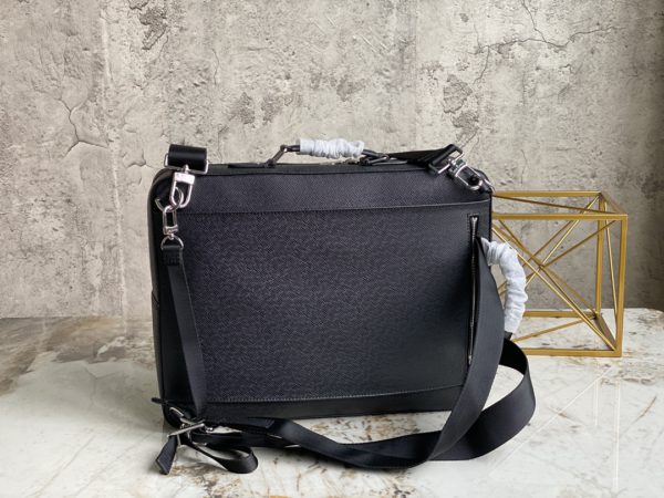 Louis Vuitton Cross-Pattern Full Leather Briefcase Backpack - Image 4