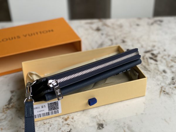 Louis Vuitton Aerogram Long Wallet - Blue - Image 4