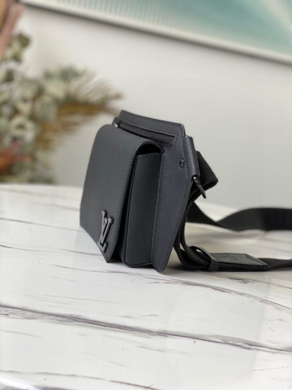 Louis Vuitton Takeoff Sling Aerogram Shoulder Bag - Black - Image 5