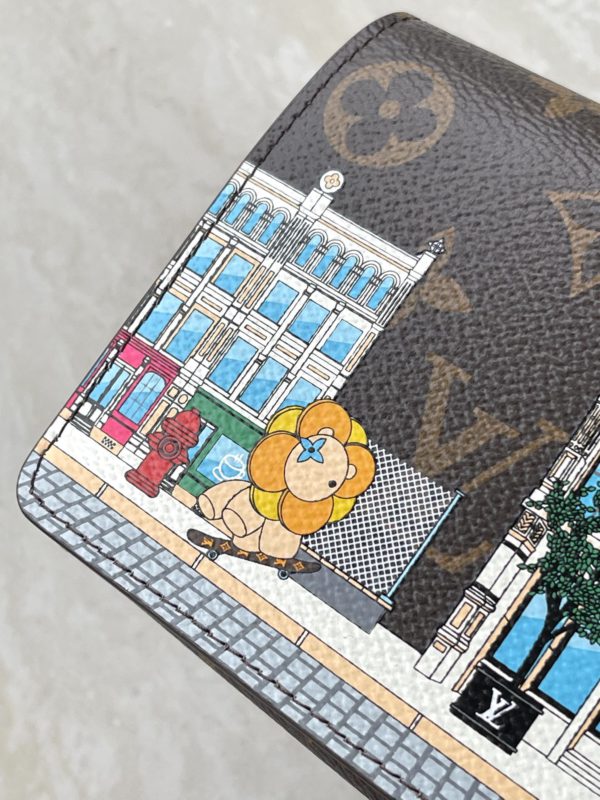 Louis Vuitton Damier Ebene Canvas Sarah Wallet - Image 5