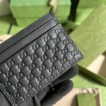 Gucci Microguccissima Black Monogram Margaux Leather Card Case Wallet - Image 2