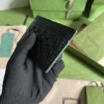 Gucci Microguccissima Black Monogram Margaux Leather Card Case Wallet - Image 5