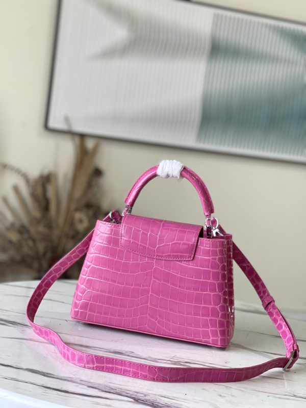 Louis Vuitton Precious Capucines BB Handbag - Rose Red - Image 2