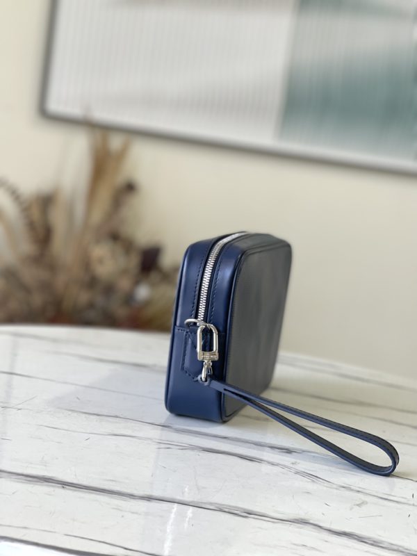 Louis Vuitton Kasai Cross Pattern Handbag - Blue - Image 3