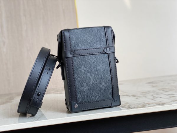 Louis Vuitton VERTICAL TRUNK Men's Mini Handbag - Black - Image 3