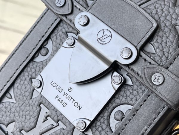 Louis Vuitton Vertical Trunk Mini Handbag - Black - Image 3