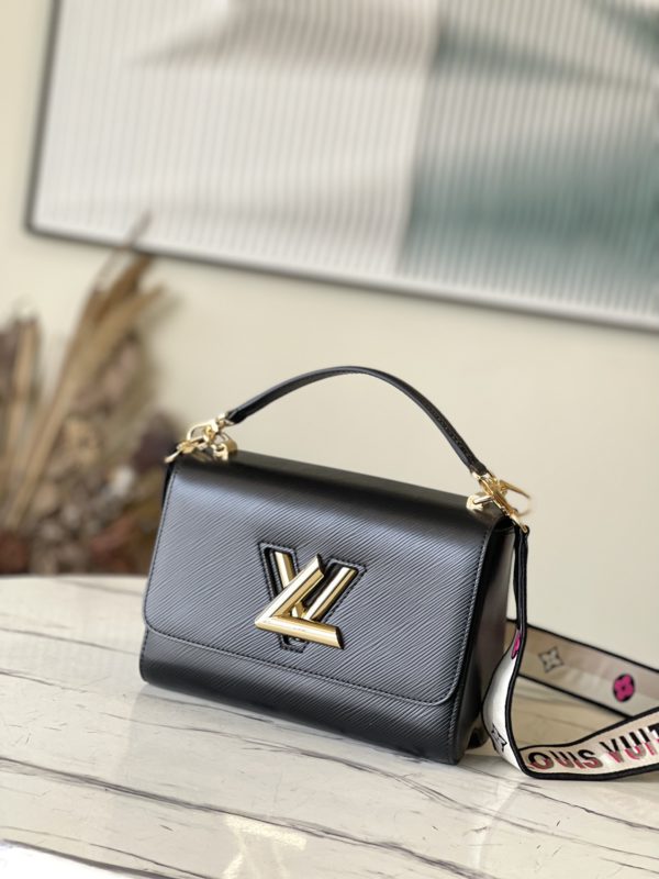 Louis Vuitton Twist MM Handbag - Black