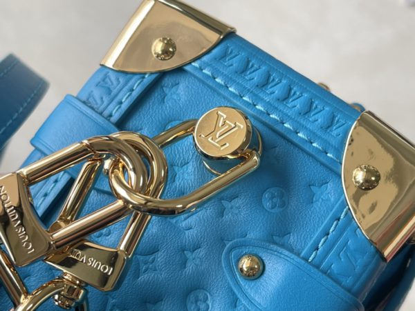 Louis Vuitton Full Suitcase Leather Bag - Blue - Image 4