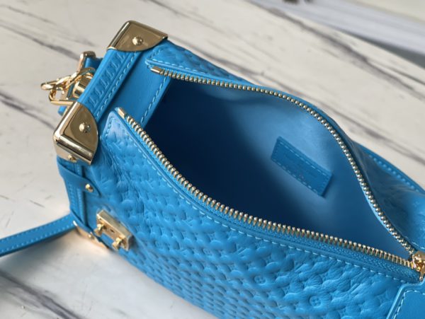 Louis Vuitton Full Suitcase Leather Bag - Blue - Image 5
