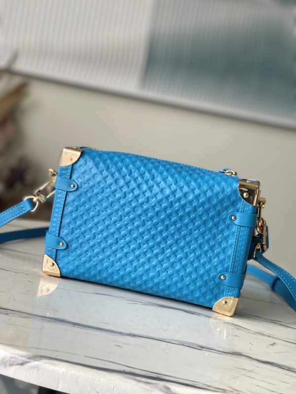 Louis Vuitton Full Suitcase Leather Bag - Blue - Image 9