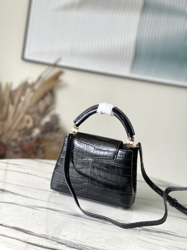 Louis Vuitton Crocodile Pattern Silver Buckle Mini Bag - Image 7