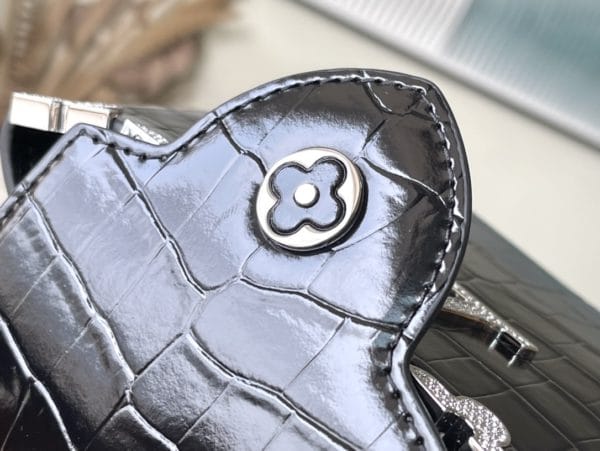 Louis Vuitton Crocodile Pattern Silver Buckle Mini Bag - Image 6