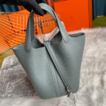 Hermes Picotin 18 Vegetable Basket Handbag - Almond Green