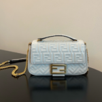 Fendi Baguette Chain Handbag - Light Blue