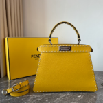 Fendi Medium Iconic Peekaboo Bag - Yellow