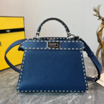 Fendi Signature Peekaboo I See U Small Bag - Blue