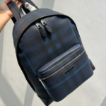 Burberry Plaid Backpack - Blue