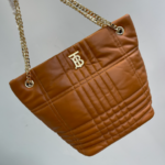 Burberry Quilted Lola Bucket Bag - Brown