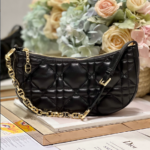 Dior CD LOUNGE Moon Handbag - Black