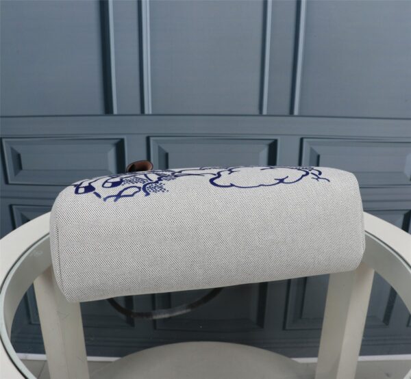Hermes Blue Horse Inside Seam Cloth Bag - Black - Image 2