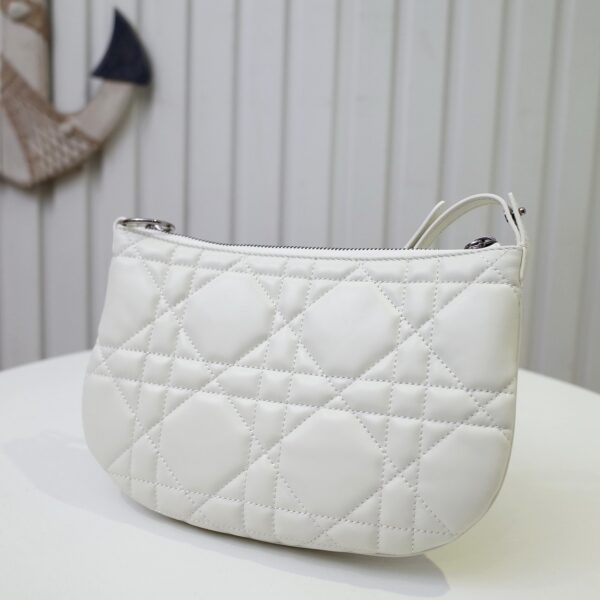 Dior Caro Tulip Handbag - White - Image 5