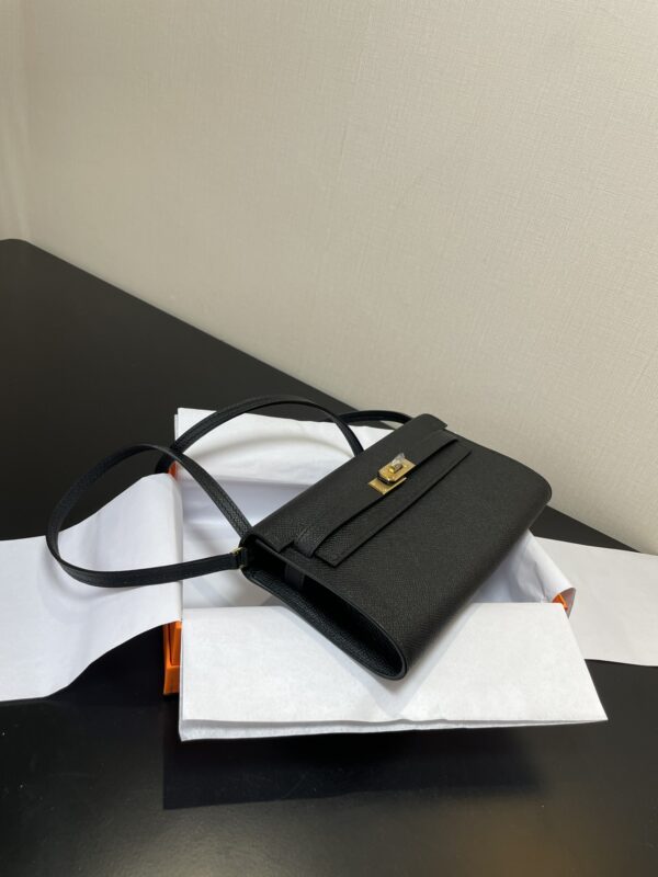 Hermes Kelly Crossbody Bag - Black - Image 2
