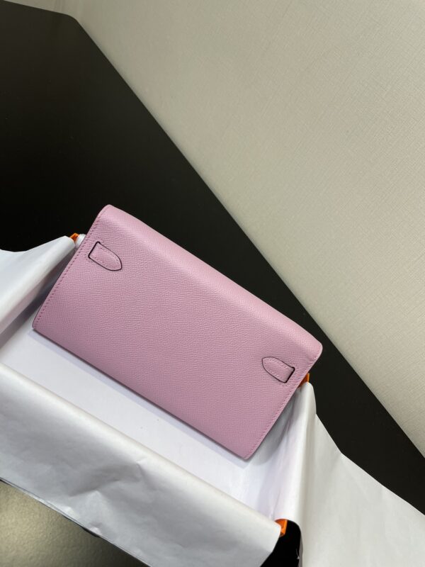 Hermes Kelly Crossbody Bag - Mallow Purple - Image 5