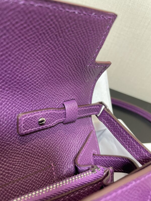 Hermes Kelly Crossbody Bag - Purple - Image 3