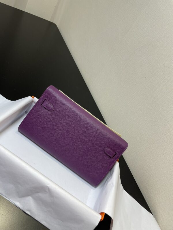 Hermes Kelly Crossbody Bag - Purple - Image 2