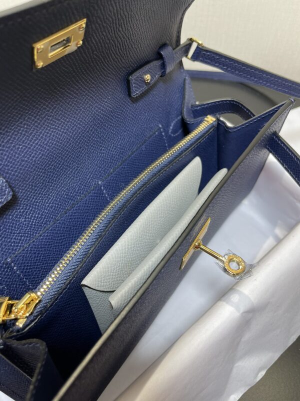Hermes Kelly Crossbody Bag - Royal Blue - Image 2
