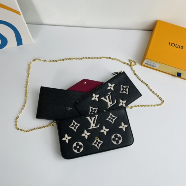 Louis Vuitton Félicie Pochette Chain Bag - Black - Image 3