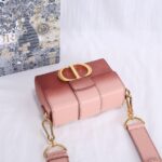 Di0r 30 Montaigne Small Gradient Color Box Bag - Red - Image 4