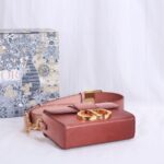 Di0r 30 Montaigne Small Gradient Color Box Bag - Red - Image 3