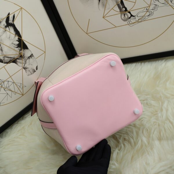 Hermes Cargo Picotin Canvas Handbag - Purple - Image 4