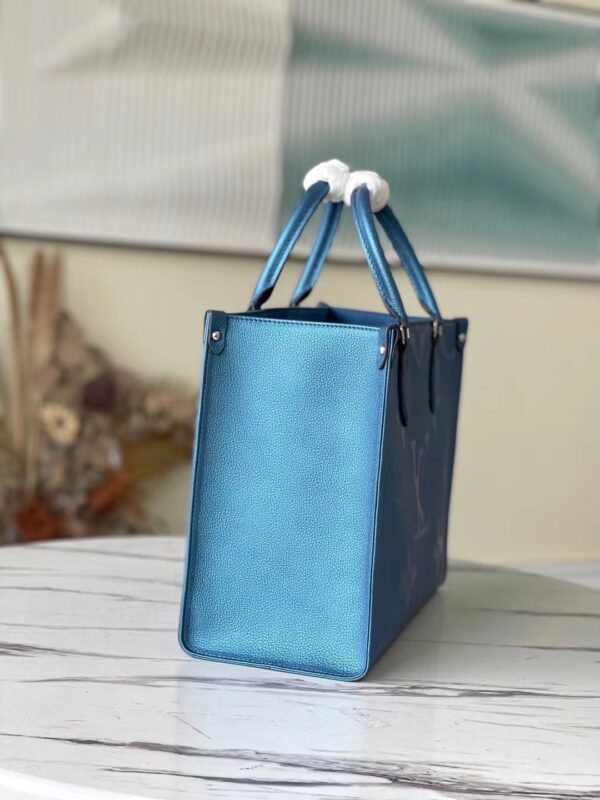 Louis Vuitton OnTheGo Medium Handbag - Blue - Image 5