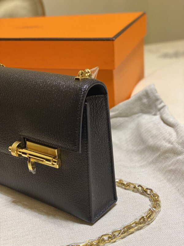 Hermes Verrou Handbag - Black - Image 4
