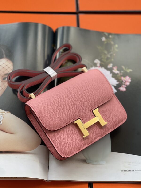 Hermes Mini Stewardess Handbag - Milkshake Powder - Image 2