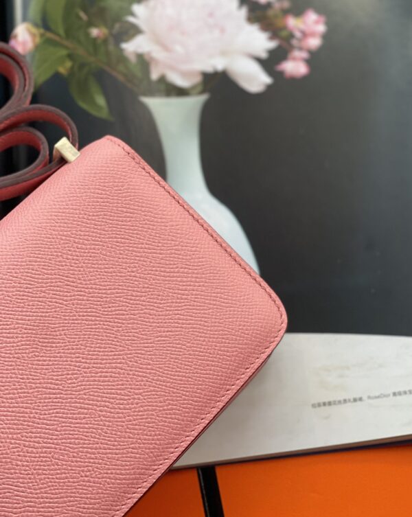 Hermes Mini Stewardess Handbag - Milkshake Powder - Image 5