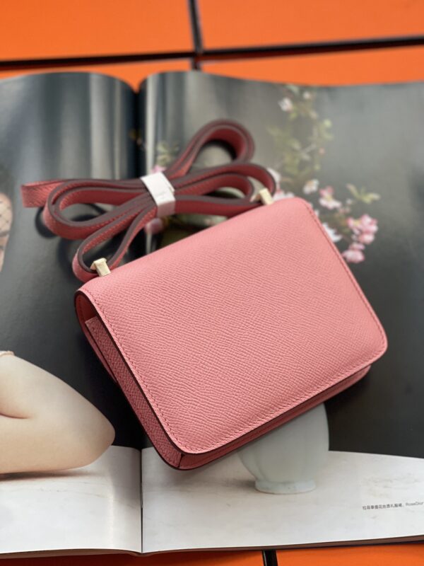 Hermes Mini Stewardess Handbag - Milkshake Powder - Image 6