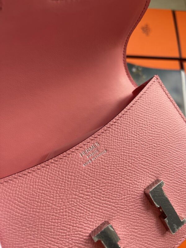 Hermes Mini Stewardess Handbag - Milkshake Powder - Image 4